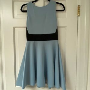 love...ady Blue and Black Skater Dress